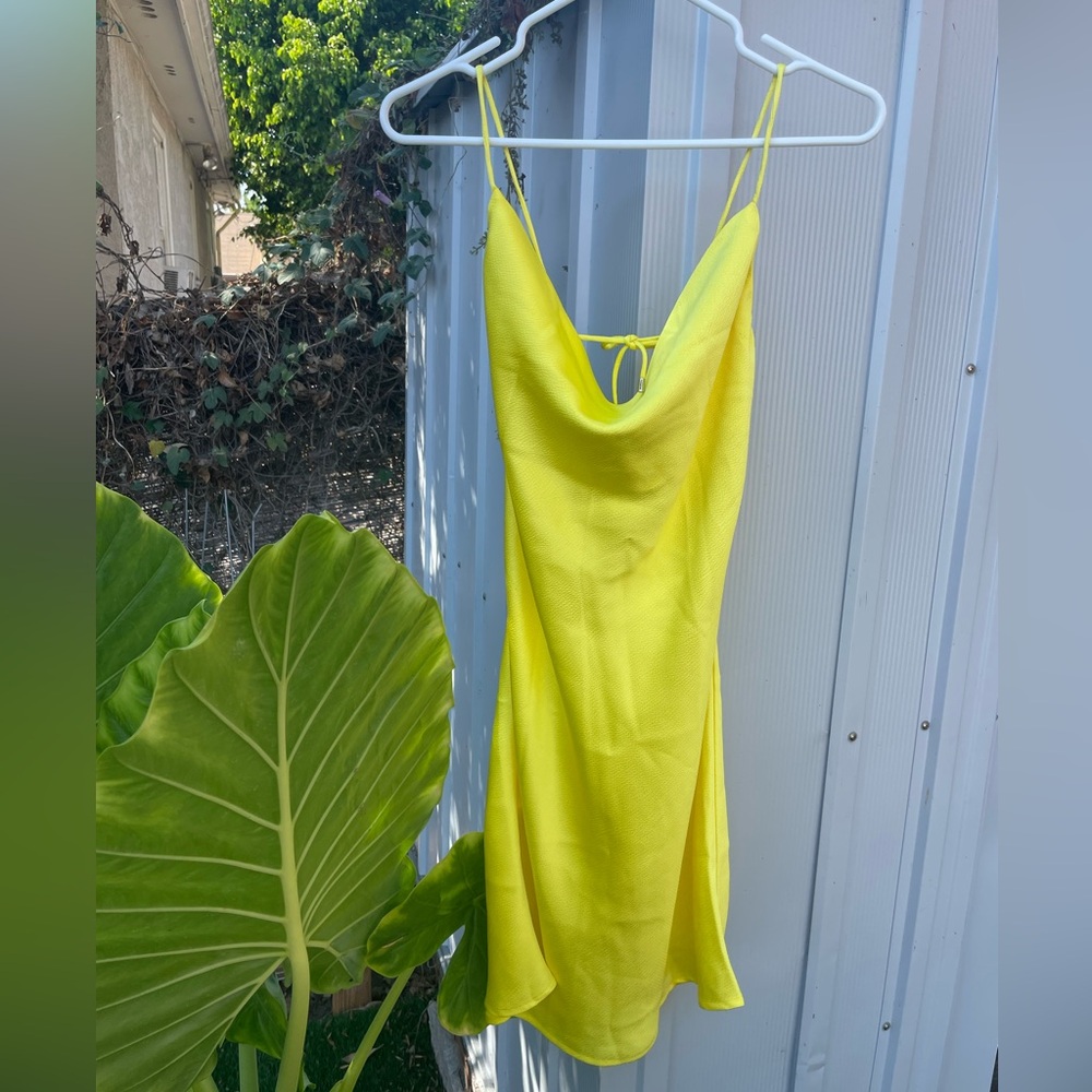 Miss Lola Yellow Dress